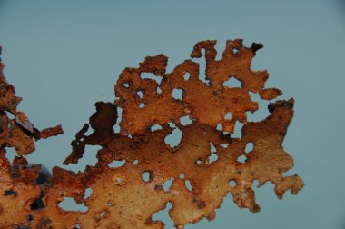 Eski Metal Doku Makro Çekimi