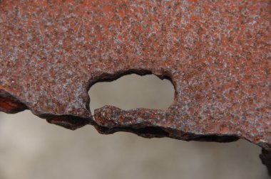 Eski Metal Doku Makro Çekimi