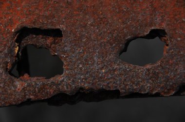 Eski Metal Doku Makro Çekimi