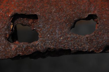 Eski Metal Doku Makro Çekimi