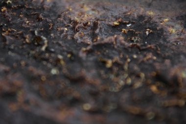 Eski Metal Doku Makro Çekimi