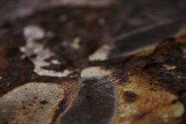 Eski Metal Doku Makro Çekimi