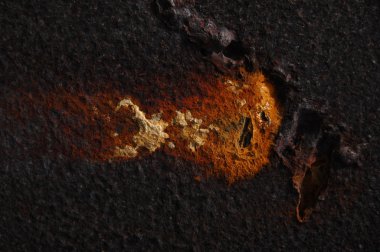 Eski Metal Doku Makro Çekimi