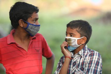 Indian People with Mask 10th Dec 2020 Hyderabad India