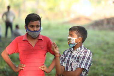 Indian People with Mask 10th Dec 2020 Hyderabad India