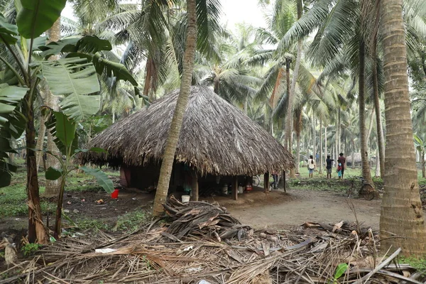 Hut Fields Rural Area — Stock Photo, Image