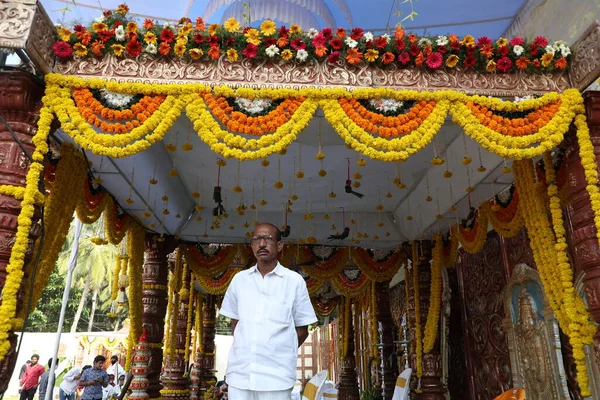 Hintli ihtiyar 22. Jan Hyderabad Hindistan 'a yakın.