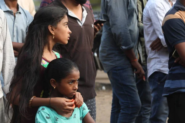 Indian Young Girls Rural Area 7Th Dec 2020 Hyderabad India — Stock Photo, Image