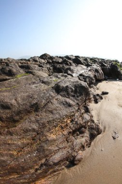 Çiğ taş dokusu yakın plan
