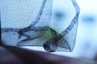 Soyut Metal Çit Ağı silueti