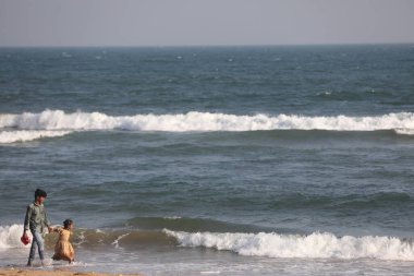 Vizag Hindistan 'daki turistler