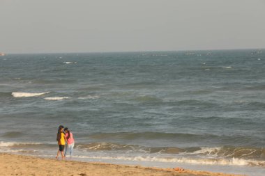 Vizag Hindistan 'daki turistler