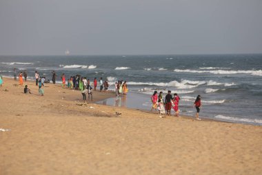 Vizag Hindistan 'daki turistler