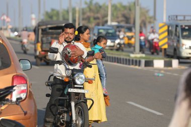 Vizag Hindistan 'daki turistler