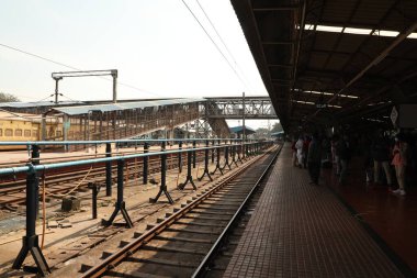 Tren İstasyonu Vizag Hindistan 22 Ocak 2021