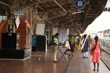 Tren İstasyonu Vizag Hindistan 22 Ocak 2021