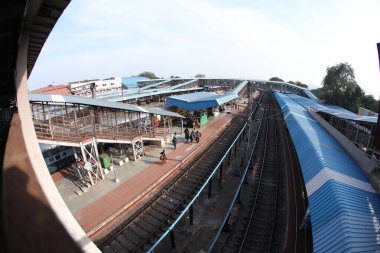 Vizag Tren İstasyonu Hindistan 22 Ocak 2021