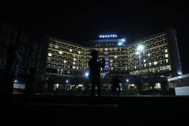 22 Ocak 2021 Vizag Hindistan Novatel Otel Binası 'nın dışı.