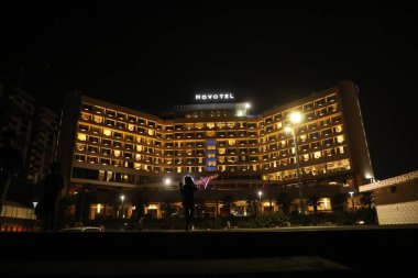 22 Ocak 2021 Vizag Hindistan Novatel Otel Binası 'nın dışı.