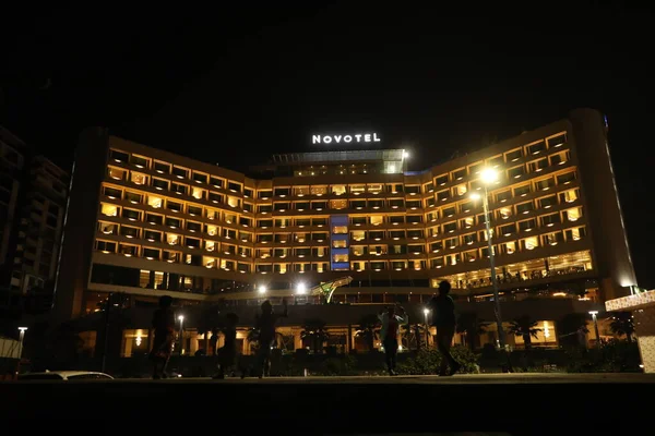 22 Ocak 2021 Vizag Hindistan Novatel Otel Binası 'nın dışı.