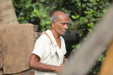 Hintli ihtiyar Hyderabad Hindistan 22 Ocak 2021