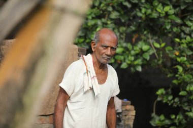 Hintli ihtiyar Hyderabad Hindistan 22 Ocak 2021