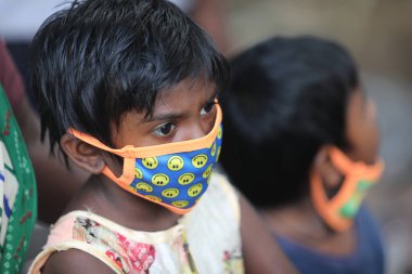 Indian People group with Mask Hyderabad India 1st Dec 2020