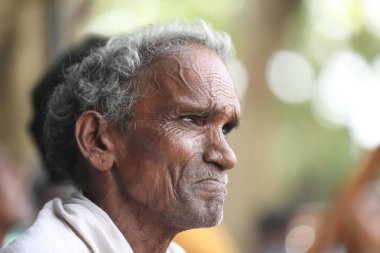 Indian Old man close up 8th Dec 2020 Hyderabad India