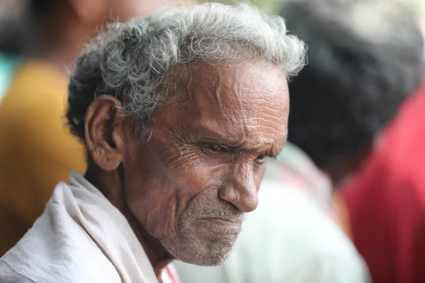 Indian Old Man Close 8Th Dic 2020 Hyderabad India — Foto de Stock