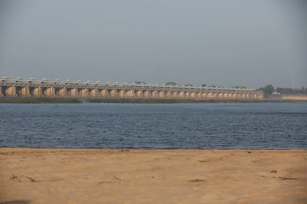 Barragem Água Rajamundry Andhra Pradesh Índia — Fotografia de Stock