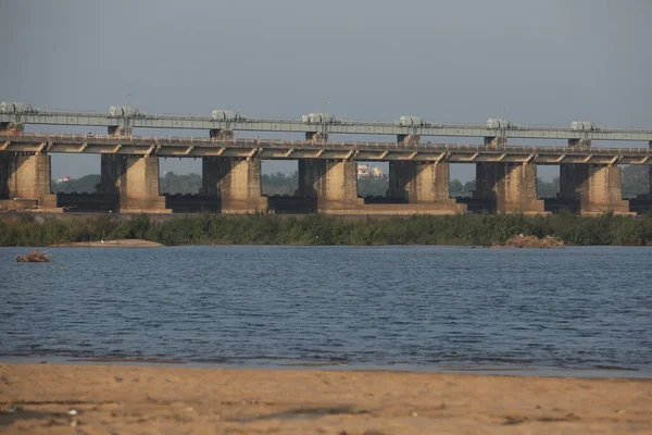 Vattendammen Rajamundry Andhra Pradesh Indien — Stockfoto