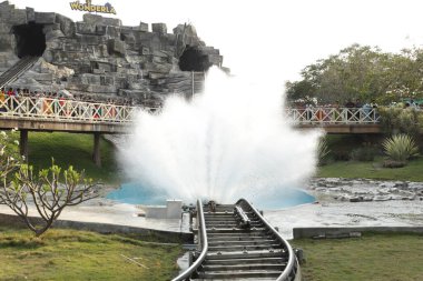 Wonderla lunaparkı Haydarabad 3 Mart 2021