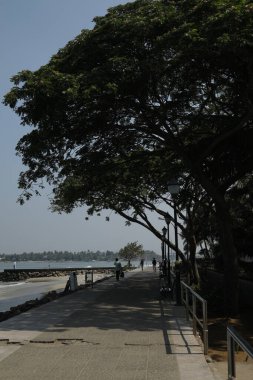 Harbor 'da bir gemi.