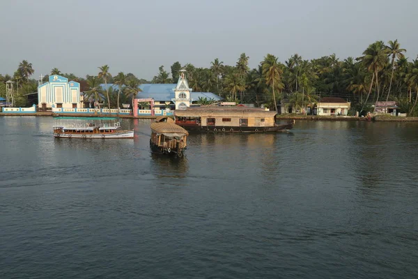 Casa Flotante Tourest Kerala India —  Fotos de Stock