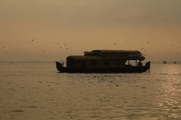 Casa Flotante Tourest Kerala India —  Fotos de Stock