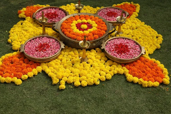 Blumenschmuck Bei Veranstaltung — Stockfoto