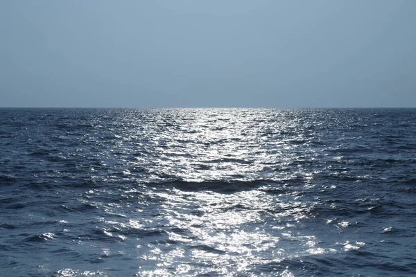 Ondas Agua Luz Luna — Foto de Stock