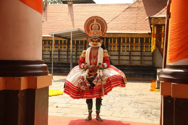 Bailarina Tradicional Munnar Kerala India Abril 2021 —  Fotos de Stock