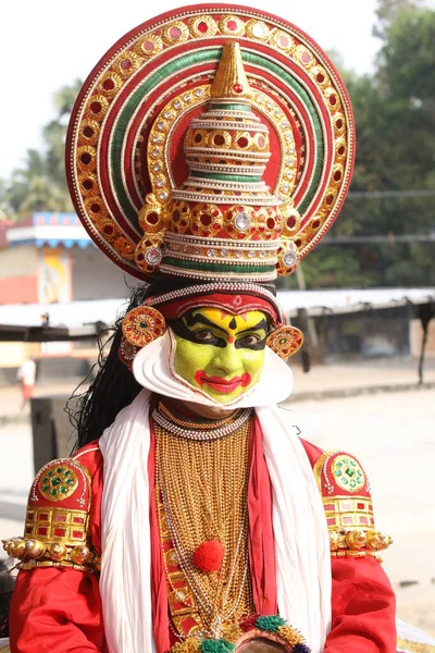 Geleneksel Halk Dansçısı Munnar Kerala Nisan 2021 — Stok fotoğraf