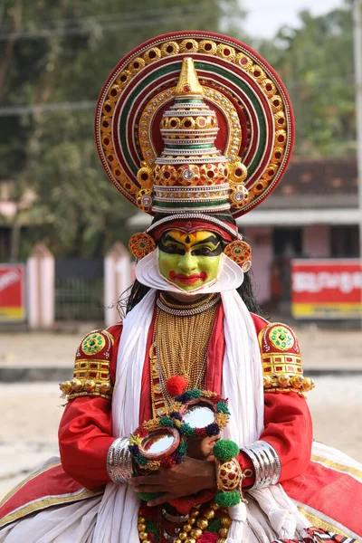 Traditionell Folkdansare Munnar Kerala Indien April 2021 — Stockfoto