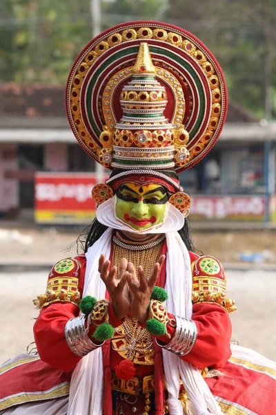 Traditionell Folkdansare Munnar Kerala Indien April 2021 — Stockfoto