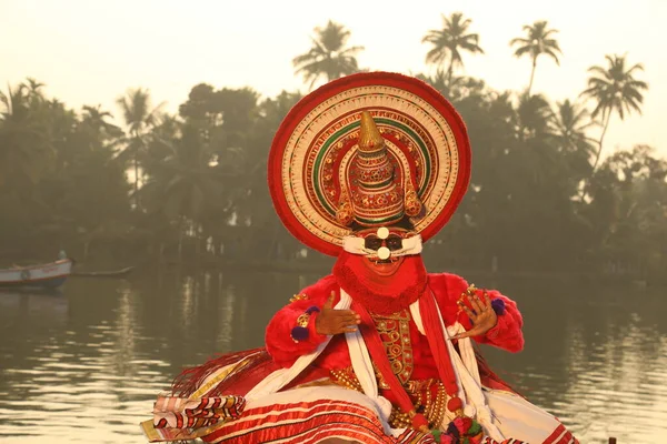 Kerala Tradicional Folk Dançarina Munnar Índia Abril 2021 — Fotografia de Stock