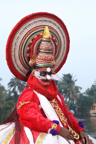 Kerala Bailarina Folclórica Tradicional Munnar India Abril 2021 —  Fotos de Stock