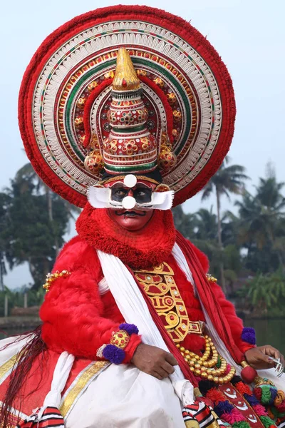 Kerala Tradicional Folk Dançarina Munnar Índia Abril 2021 — Fotografia de Stock