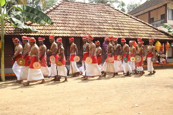 Kerala Tradicional Folk Dançarina Munnar Índia Abril 2021 — Fotografia de Stock