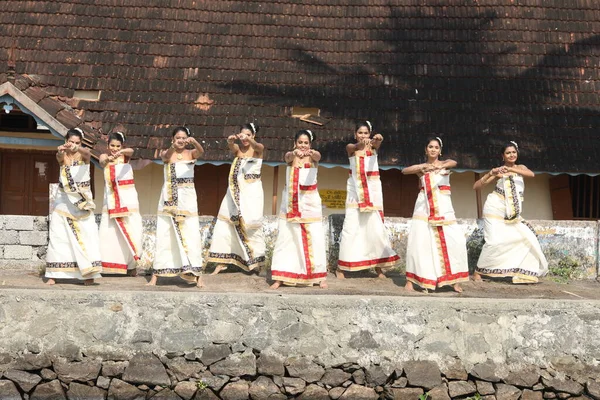 Traditional Folk Dancer Munnar Kerala India 25Th April 2021 — Stock Photo, Image