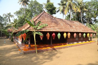 Geleneksel Halk Dansçısı Kerala Hindistan