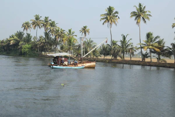 Barco Turístico Kerala Índia — Fotografia de Stock