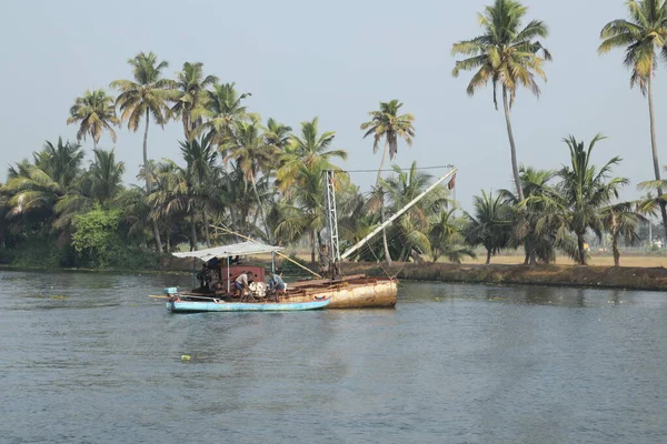 Barco Turístico Kerala Índia — Fotografia de Stock