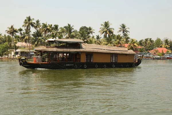 Touristenboot Kerala Indien — Stockfoto